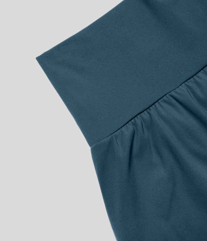 Ayla™ | 2-in-1 yoga shorts with high waist, back pocket and side pocket