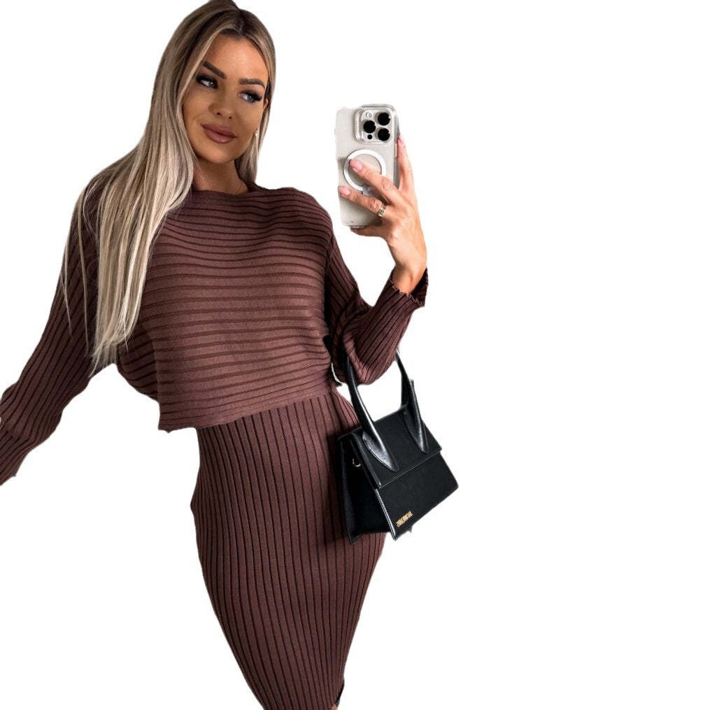 Margo - Gebreide Pullover Sweater en Cami Dress Set 🔥