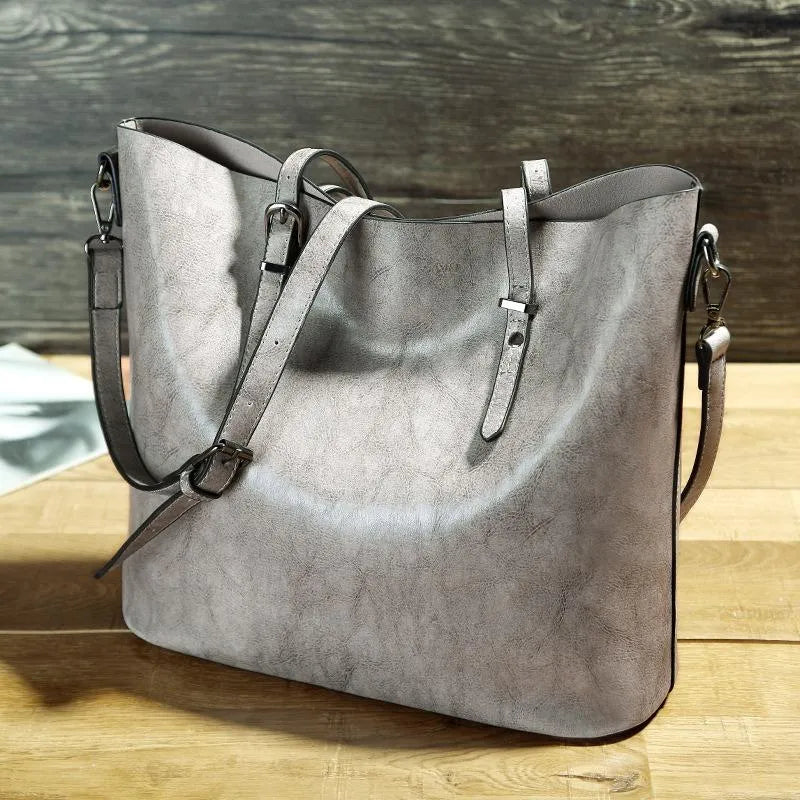 Lydia | Vintage leather shoulder handbag