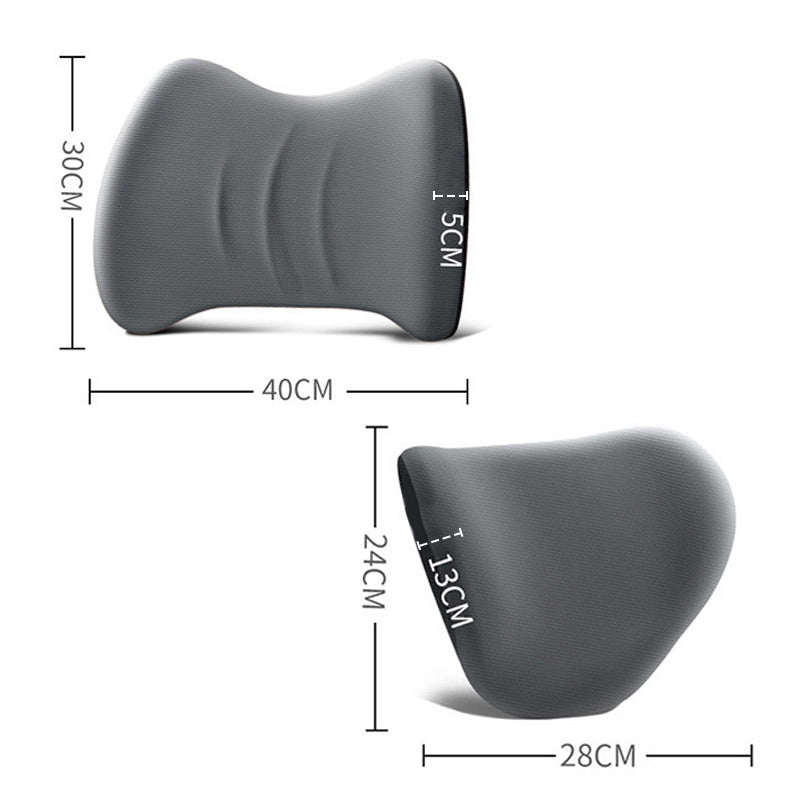 AutoRest - Ergonomische hoofdsteun en lumbaalkussen voor autostoelen