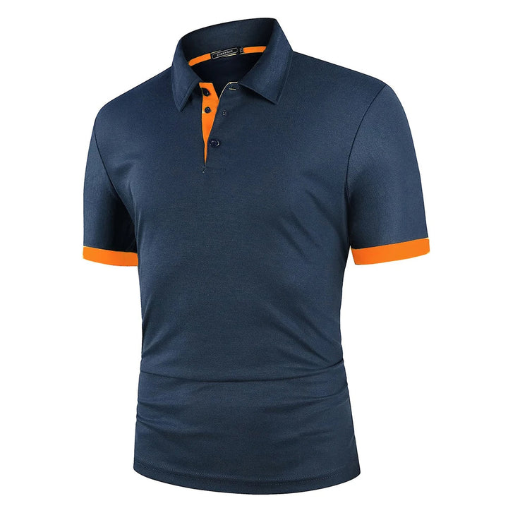 Polo léger bleu pour hommes de James Fashion