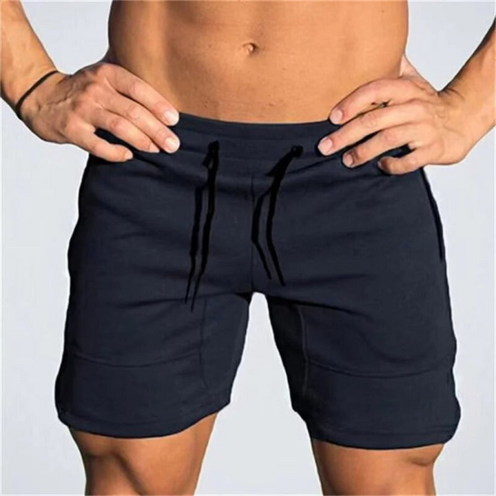 Short de sport léger blanc pour homme Bjorn avec fermeture éclair