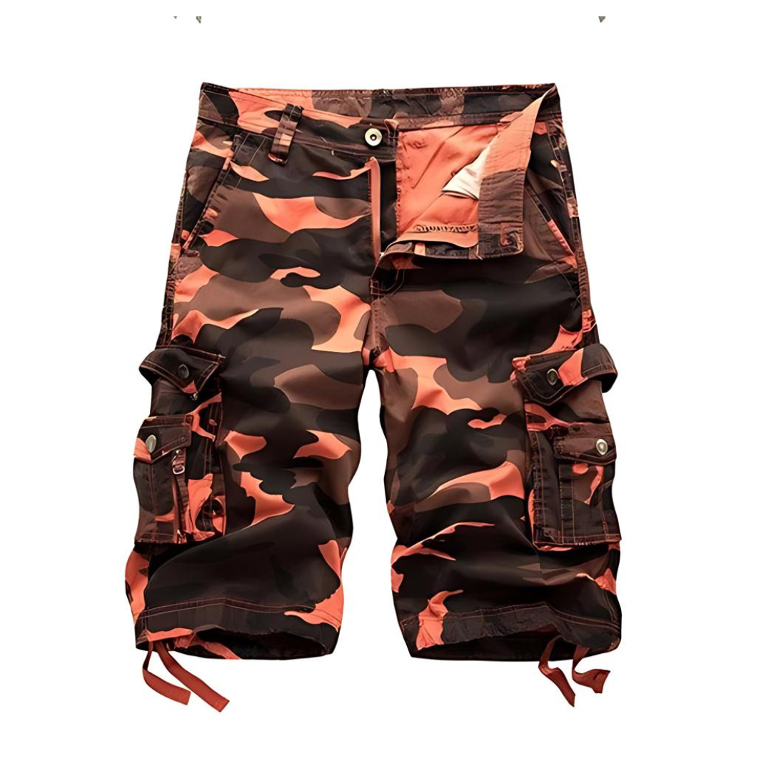 Ceddy - Camouflage Katoenen Zomer Cargo Heren Short