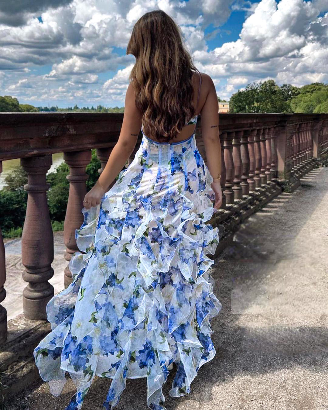 Arielle - Ruffled Floral Dress