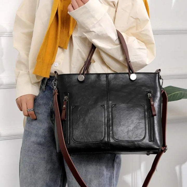 Nora | Leather shoulder bag