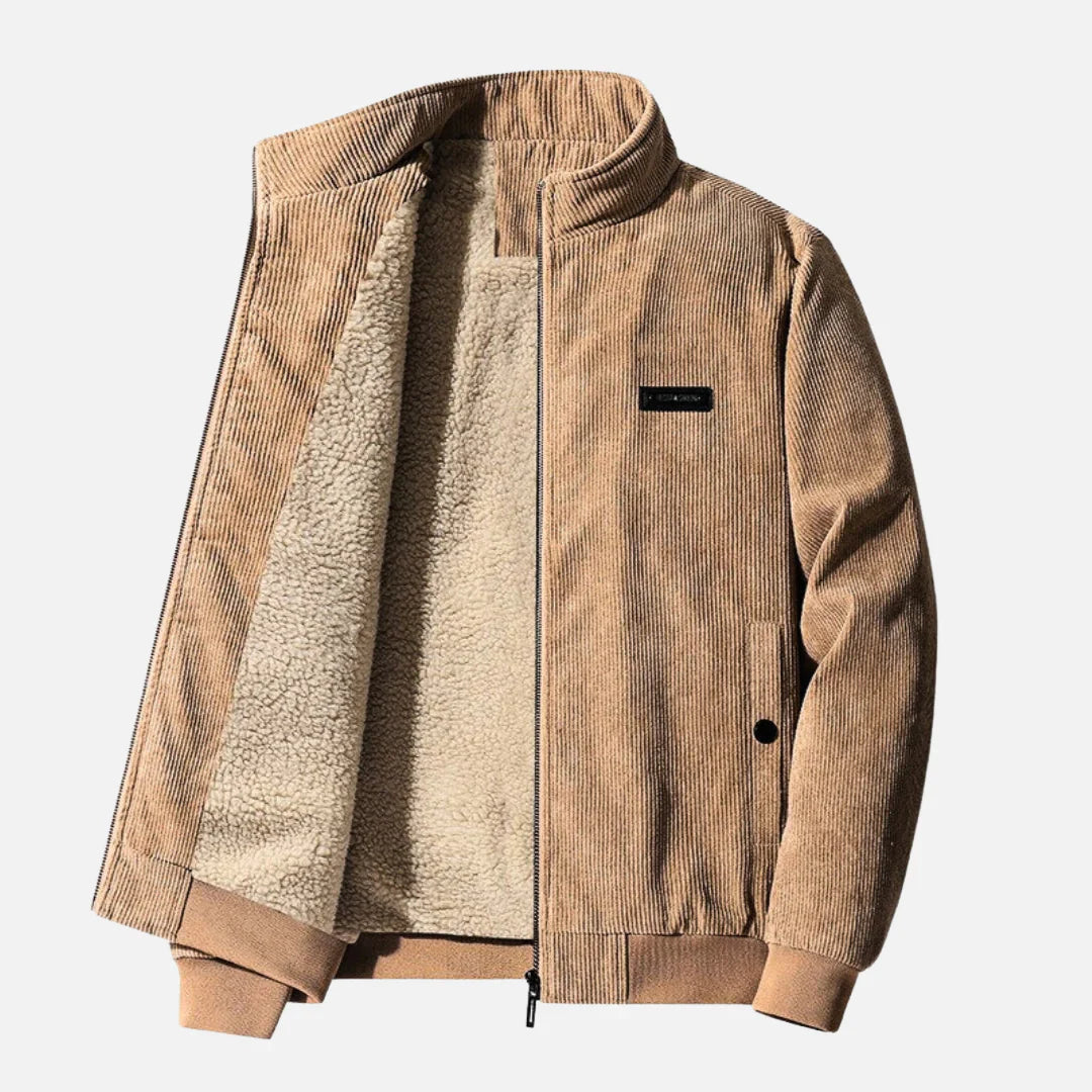 Salvatore - Corduroy Jas met Sherpa Voering