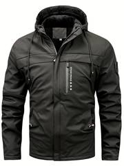 Parker - Warme fleece jas met capuchon, casual heren winterjas voor buitenactiviteiten