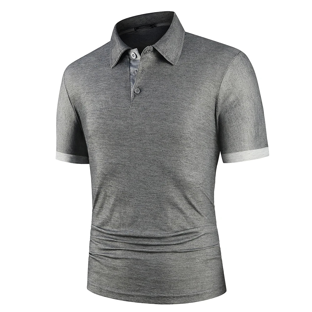 Polo léger bleu pour hommes de James Fashion