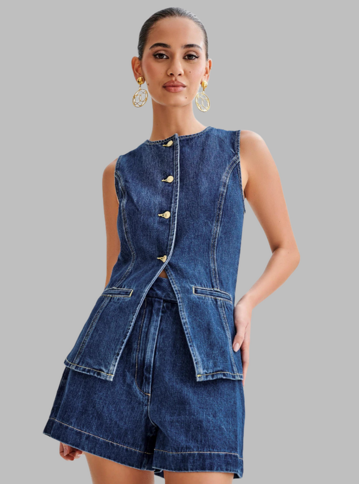 Vivienne - Two-Piece Denim Set