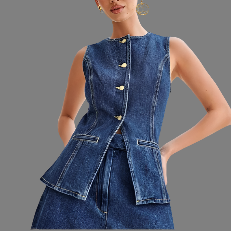 Vivienne - Two-Piece Denim Set