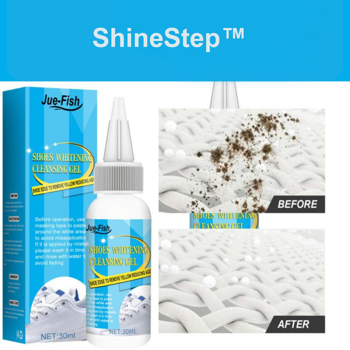 ShineStep™ | reinigt en polijst moeiteloos uw schoenen (30ml - 1+1 Gratis)