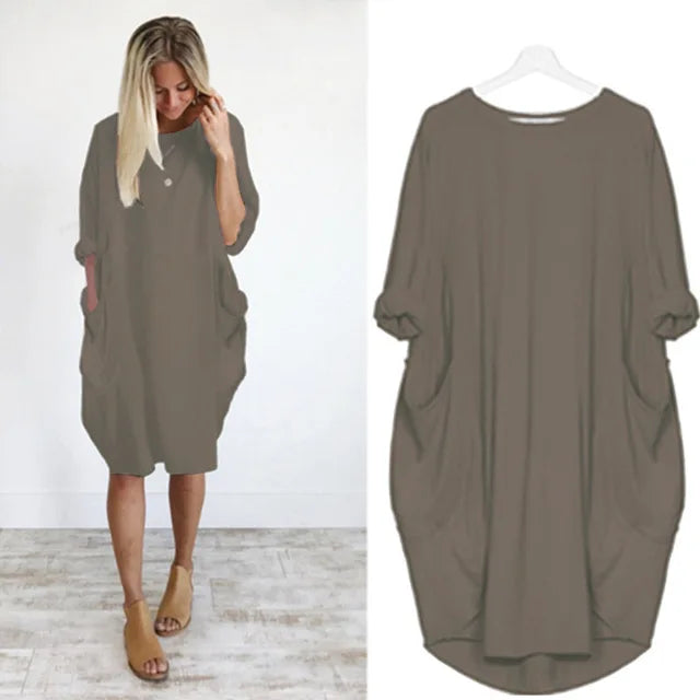 Eliza | Refined belly-covering dress