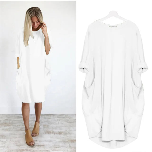 Eliza | Refined belly-covering dress