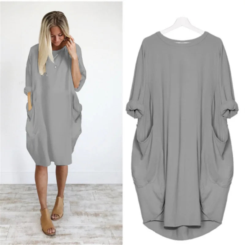 Eliza | Refined belly-covering dress