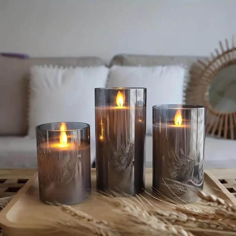 NebulaGlow™ - Flameless, Elegant Candle Set