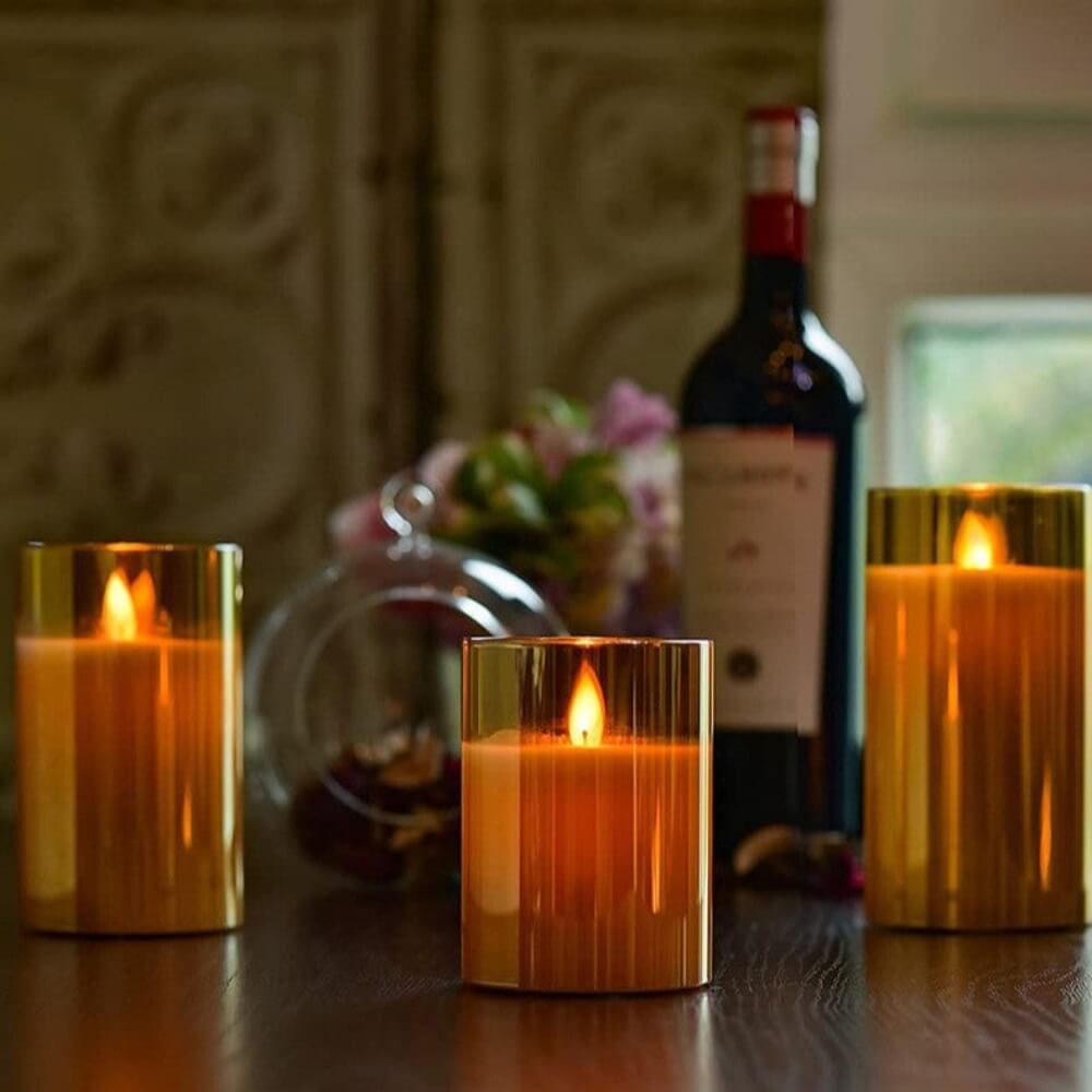 NebulaGlow™ - Flameless, Elegant Candle Set