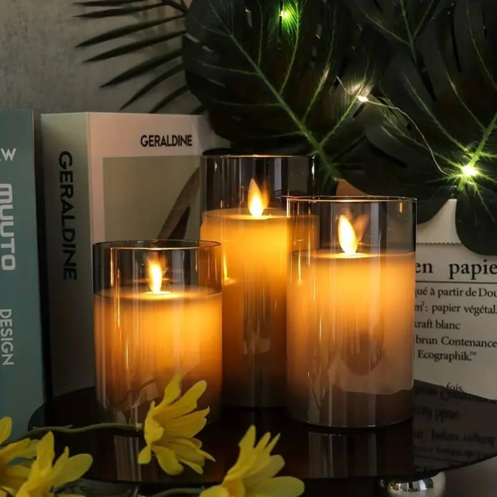 NebulaGlow™ - Flameless, Elegant Candle Set