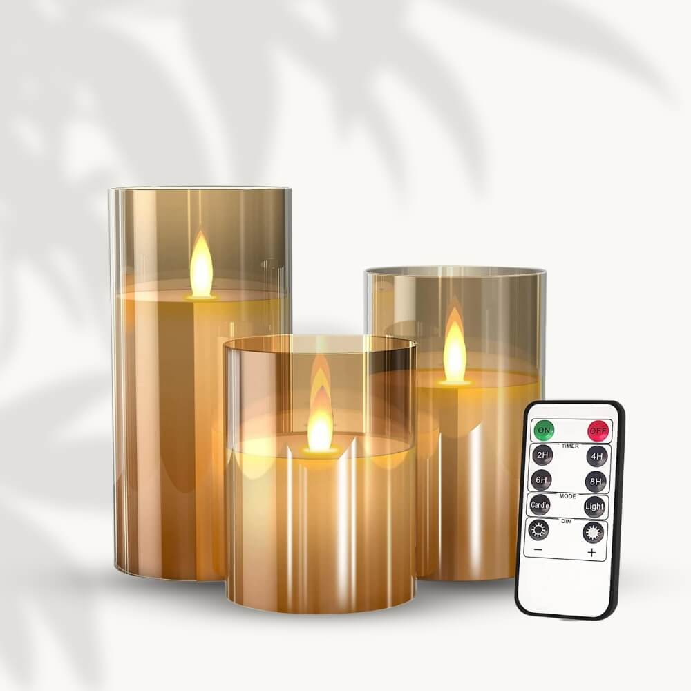 NebulaGlow™ - Flameless, Elegant Candle Set