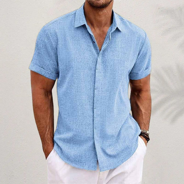 Elias™ - Airy cotton-linen blend shirt