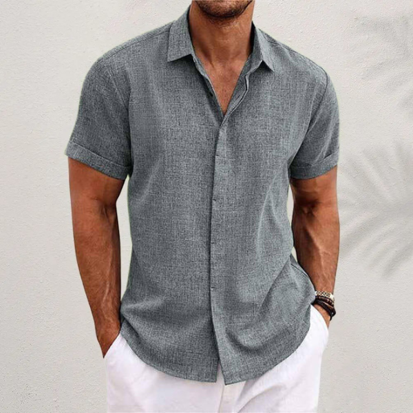 Elias™ - Airy cotton-linen blend shirt