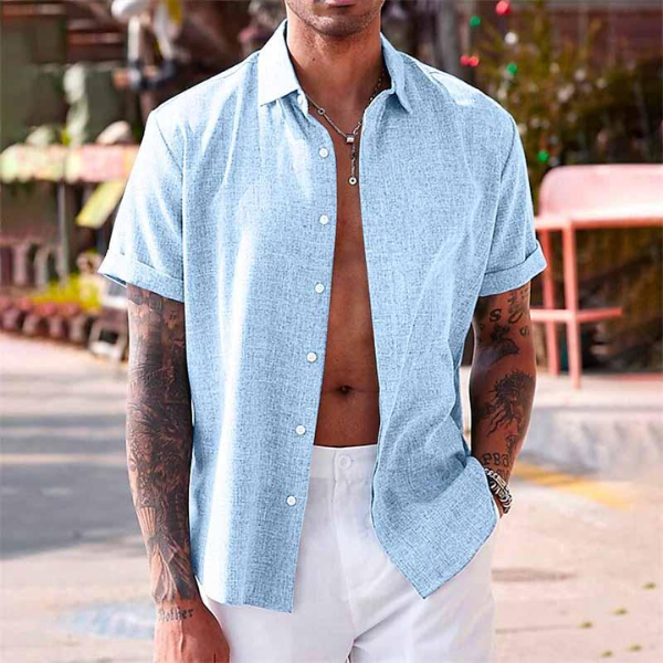 Elias™ - Airy cotton-linen blend shirt