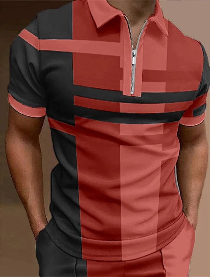 Leo Zip-Up Polo | 50% OFF