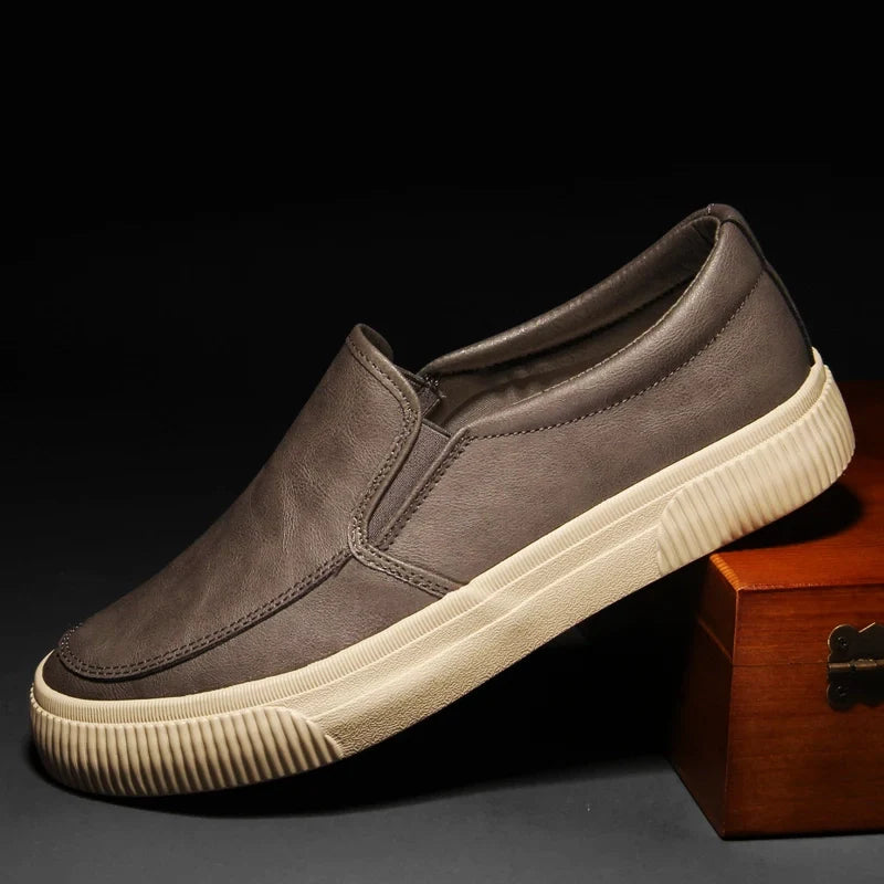 Reed - Heren Leren Slip-On