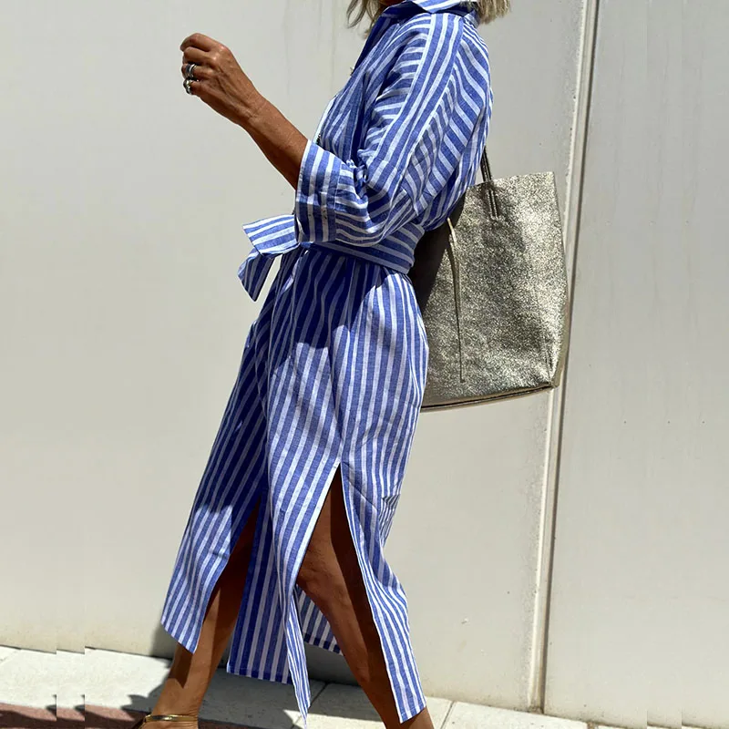 Penelope | Striped shirt dress