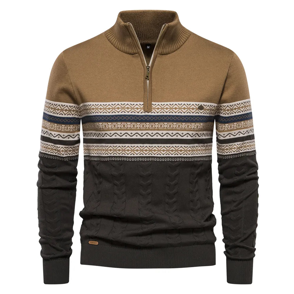 Gustav - Sweater van hoge kwaliteit met retro patronen