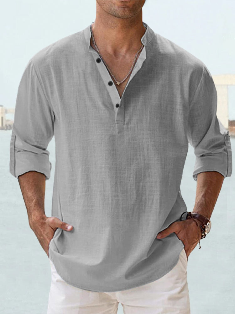 Kristoffer - Chemise en lin pour homme