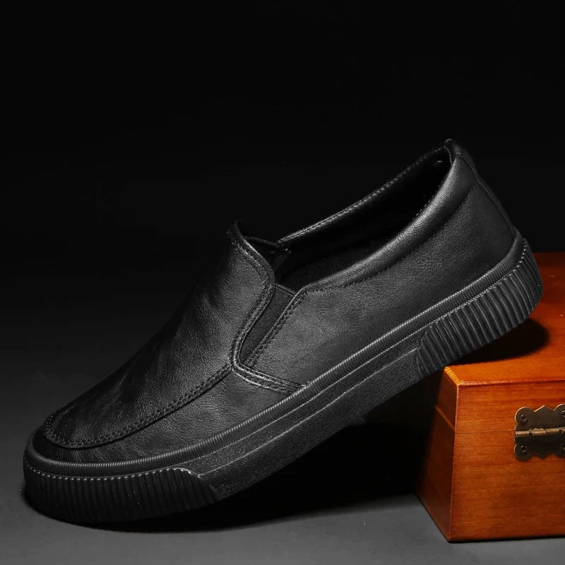 Reed - Heren Leren Slip-On