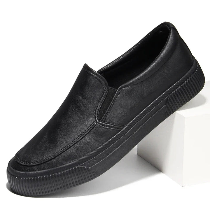 Reed - Heren Leren Slip-On