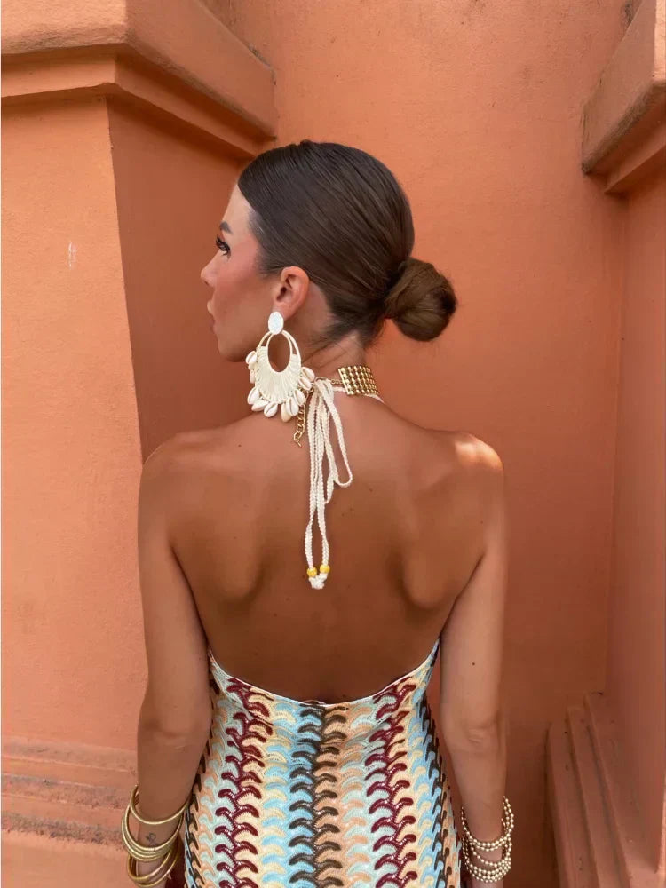 Venus | Backless V-neck dress