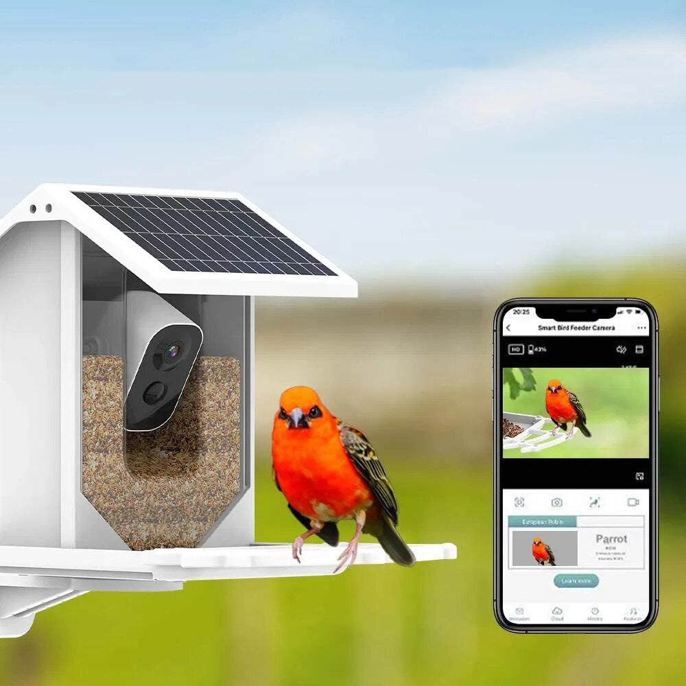 SolacePerch | Smart Solar Bird Feeder - Ontdek de natuur op een unieke manier!