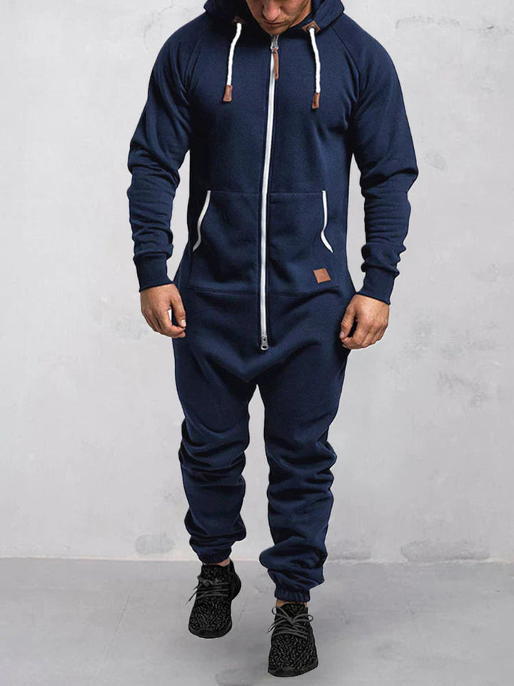 Bentley | heren fleece joggingoveralls met capuchon