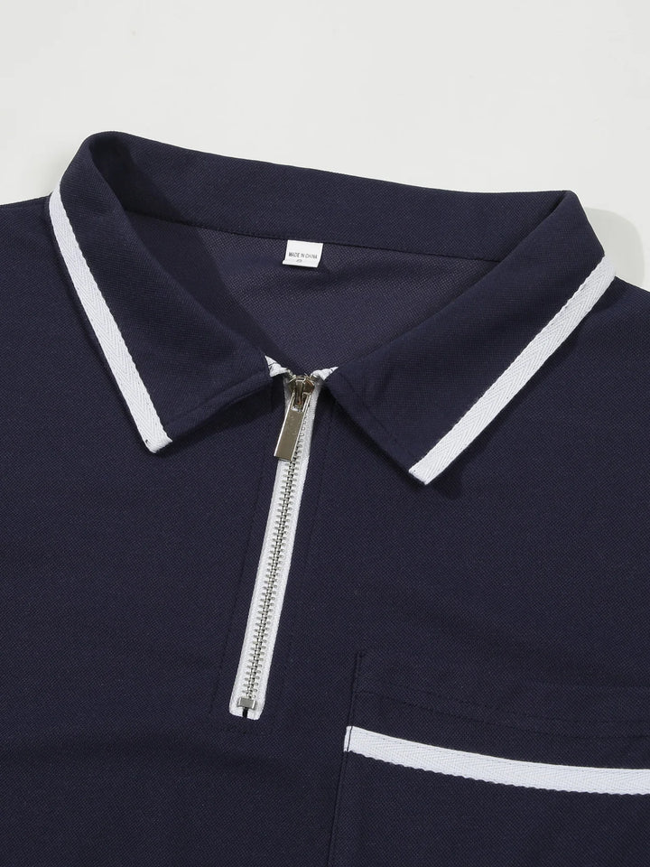 Julio Zip-Up Polo | 50% OFF