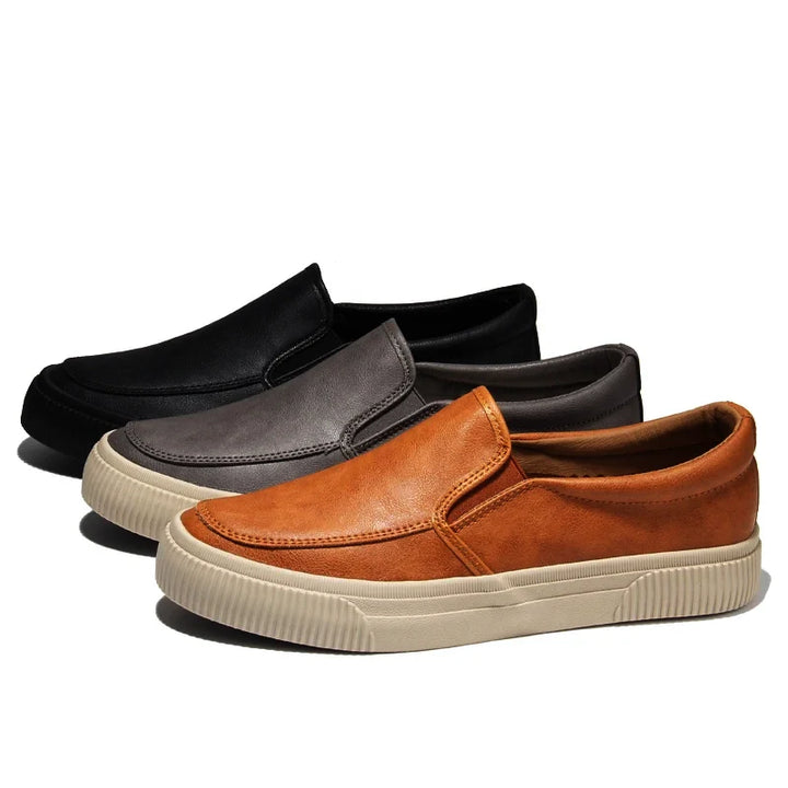 Reed - Heren Leren Slip-On