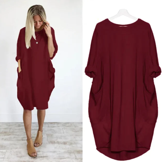 Eliza | Refined belly-covering dress