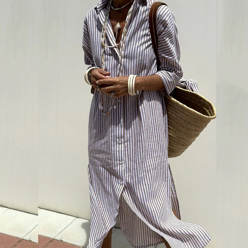 Penelope | Striped shirt dress