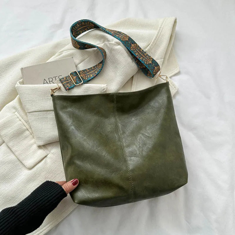 Elise - Vintage leather shoulder bag