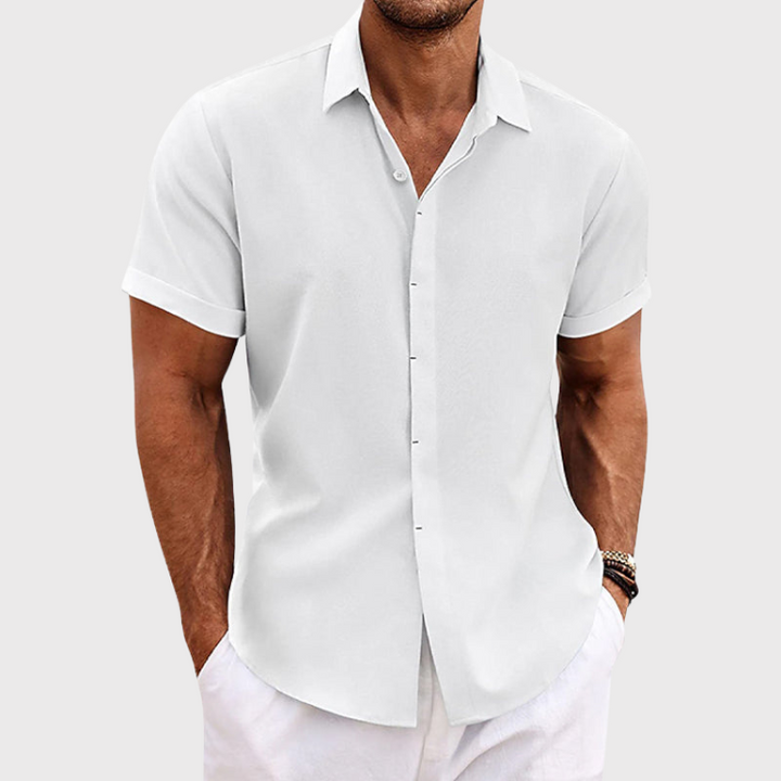 Elias™ - Airy cotton-linen blend shirt