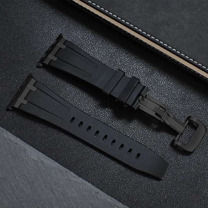 Valor - Titanium Siliconen Apple Watch Band