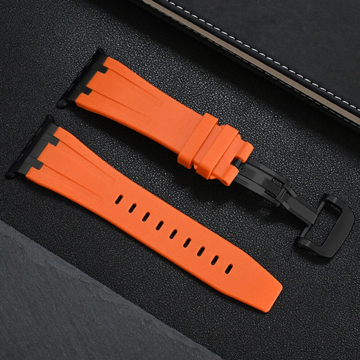 Valor - Titanium Siliconen Apple Watch Band