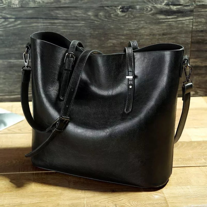 Lydia | Vintage leather shoulder handbag