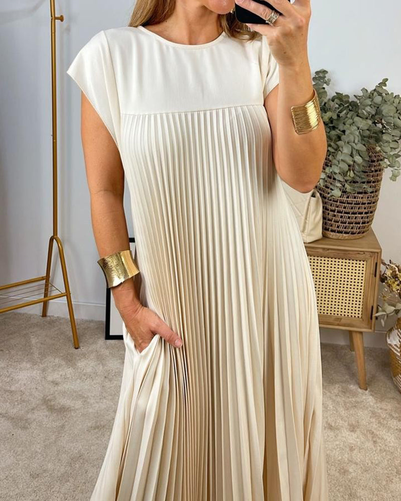 Arabella - Elegant Pleated Dress