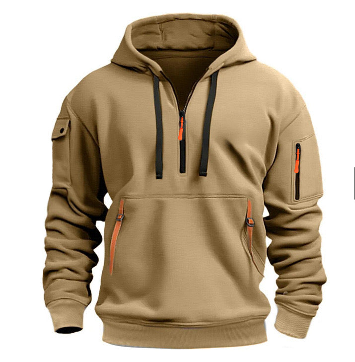 Zachary | Stylish men's hoodies with half zip