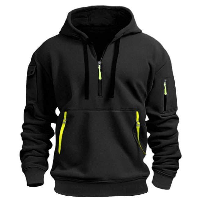 Zachary | Stylish men's hoodies with half zip