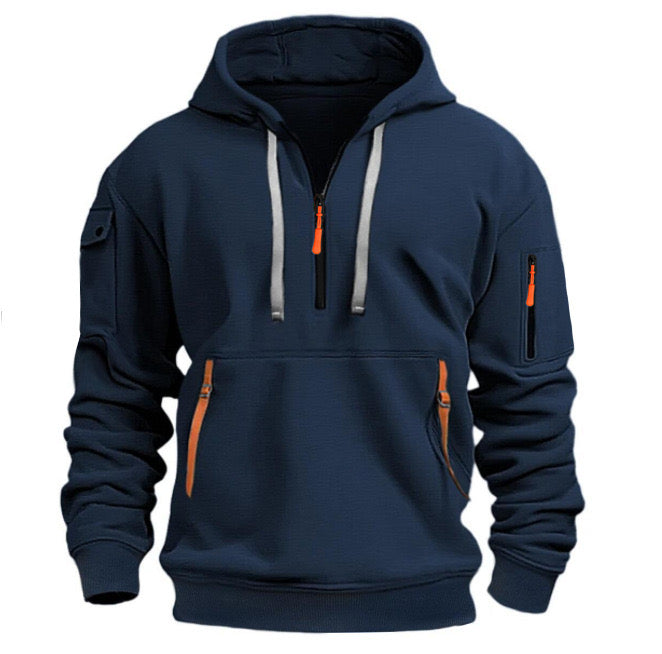 Zachary | Stylish men's hoodies with half zip