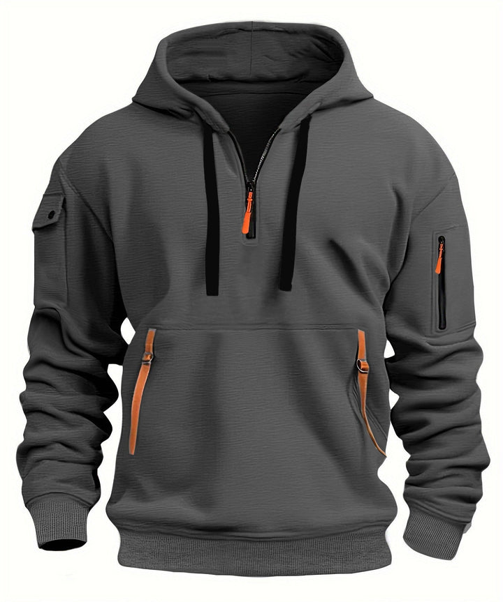 Zachary | Stylish men's hoodies with half zip