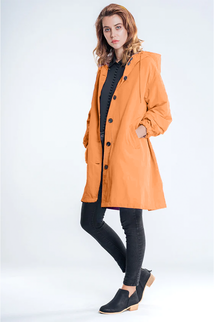 Shayla - Waterafstotend oversized windjack met capuchon Regenjack